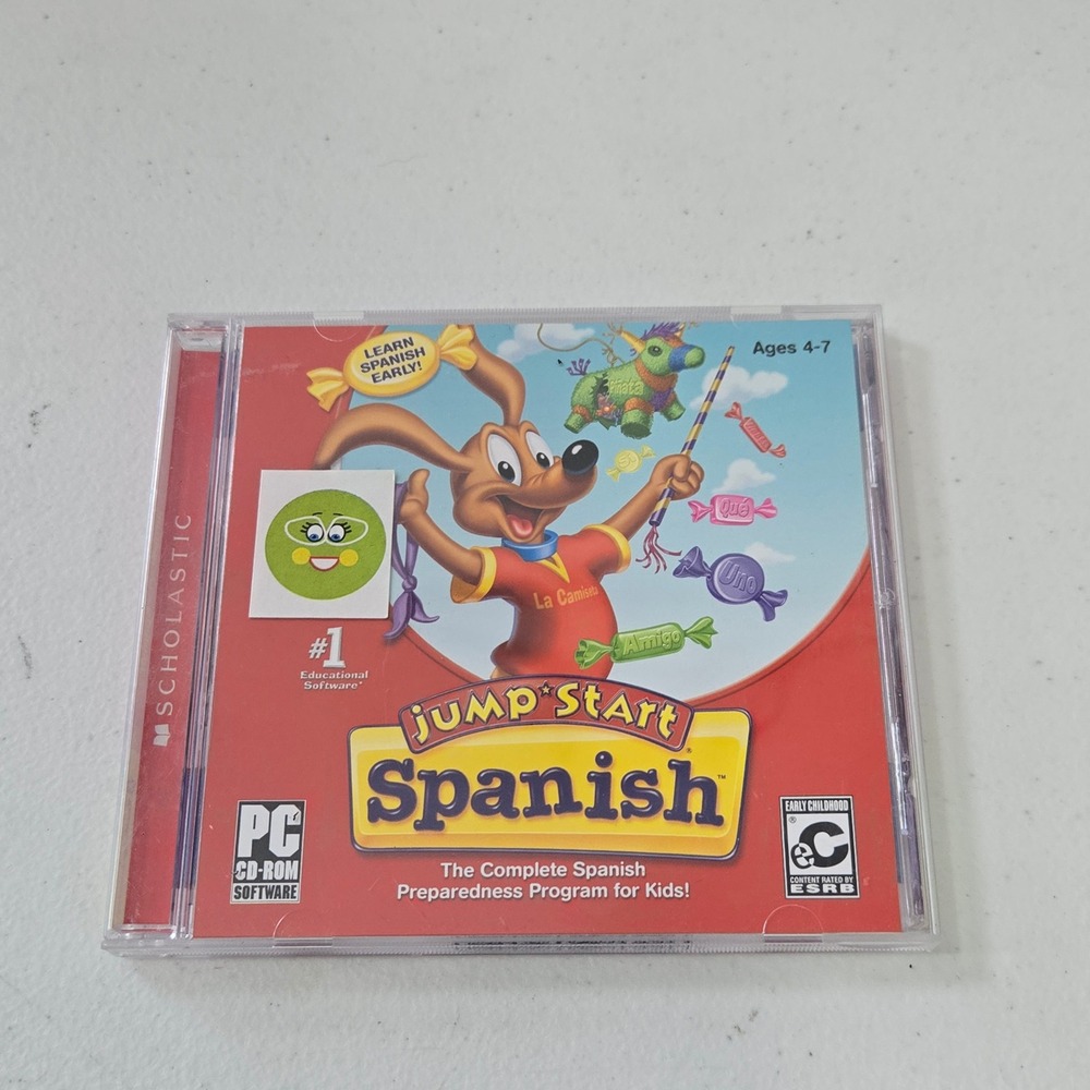 JumpStart Spanish PC CD-ROM Scholastic Educational Software Ages 4-7 Learning